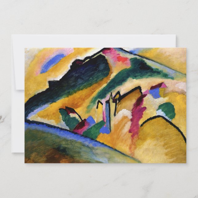 Tarjeta Kandinsky - Paisaje otoñal (Anverso)
