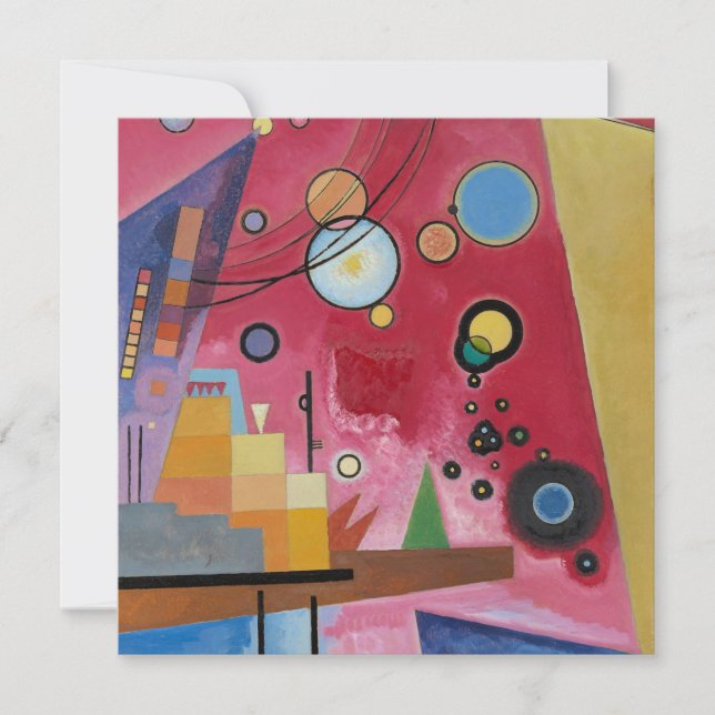 Tarjeta Kandinsky - Rojo pesado (Anverso)