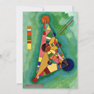 Tarjeta Kandinsky - Triángulo multicolor