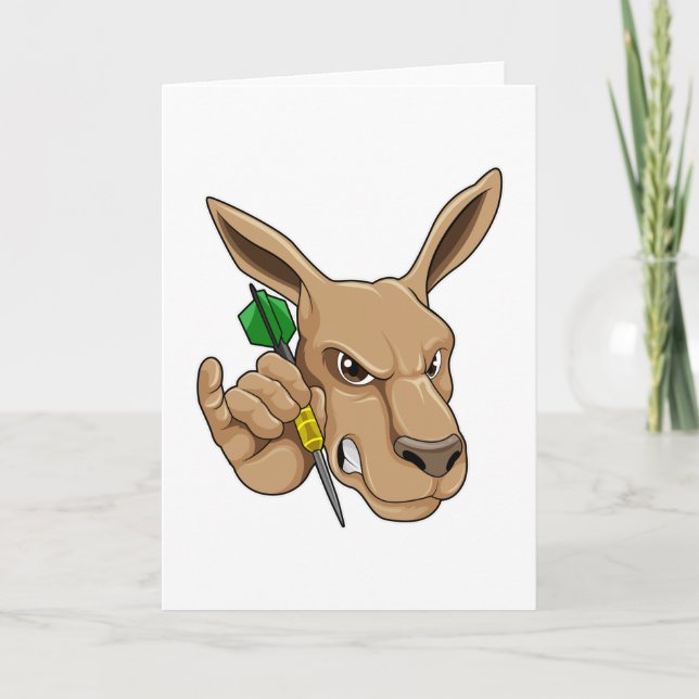 Tarjeta Kangaroo como jugador de Dart con Dart (Anverso)