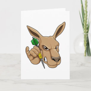 Tarjeta Kangaroo como jugador de Dart con Dart