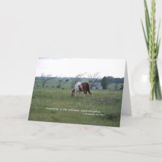 Tarjeta Kansas Paint Horse