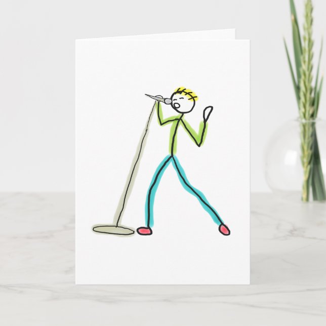Tarjeta Karaoke Singing Stickman (Anverso)