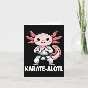 Tarjeta Karate-alotl Axolotl Karate Lover Artes Marciales
