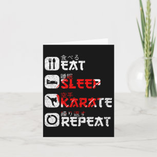 Tarjeta Karate Artes Marciales Sol japonés come karate de