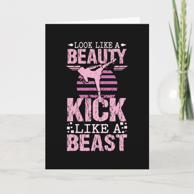 Tarjeta Karate Beauty (Anverso)
