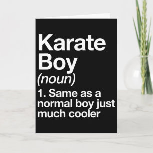 Tarjeta Karate Boy Definition Funny Martial Arts Sports