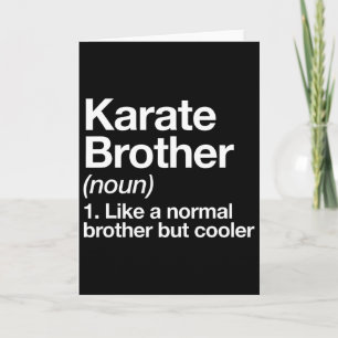 Tarjeta Karate Brother Definition Funny Sports Martial Art
