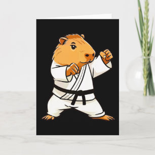 Tarjeta Karate Capyra Funny Artes Marciales Mma Hombres Jó