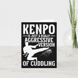 Tarjeta Karate Chica de Artes Marciales Lady Kenpo