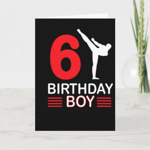 Tarjeta Karate Cumpleaños Tee Boy Gira a los niños Taekwon