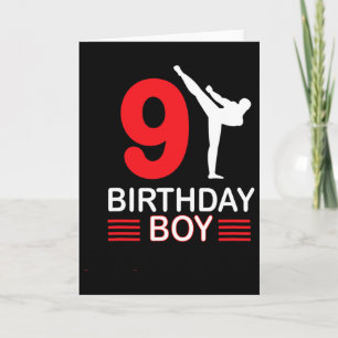 Tarjeta Karate Cumpleaños Tee Boy Gira a los niños Taekwon