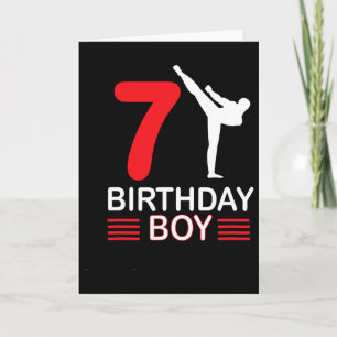 Tarjeta Karate Cumpleaños Tee Boy Gira a los niños Taekwon
