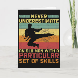 Tarjeta Karate Dad Artes Marciales Jubilación Karate