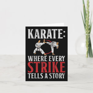 Tarjeta Karate Donde Cada Huelga Dice Un Karate De Histori