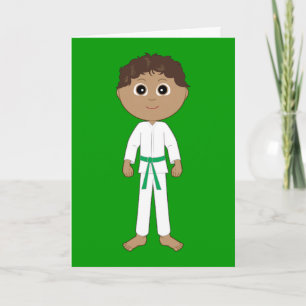 Tarjeta Karate felicita al Cinturón Verde