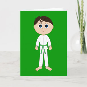 Tarjeta Karate felicita al Cinturón Verde