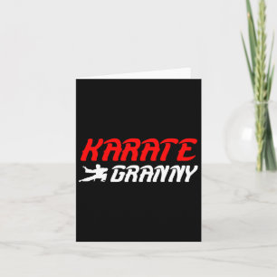 Tarjeta Karate Granja Orgullosa Karate Abuela