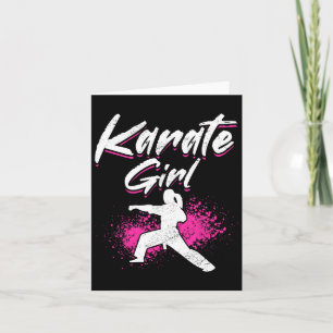 Tarjeta Karate Karate Chica