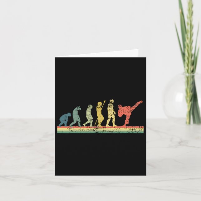 Tarjeta Karate Kung Fu Material Arts (Anverso)