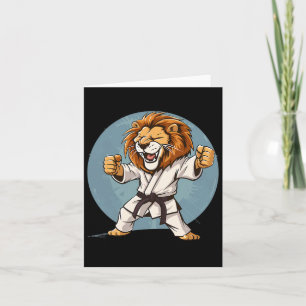 Tarjeta Karate Lion Kickboxing Taekwondo Jiu-jitsu Mma Mar