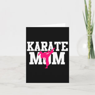 Tarjeta Karate Mamá Día de la Madre Artes Marciales Kickbo