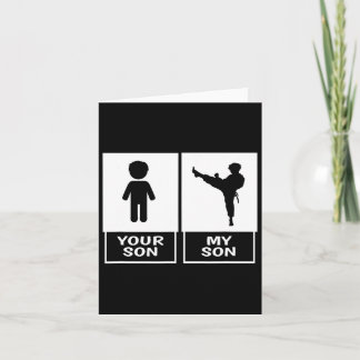 Tarjeta Karate Mamá O Papá Tu Hijo