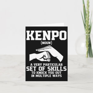 Tarjeta Karate Martial Arts Black Belt Comt Sports Fighter