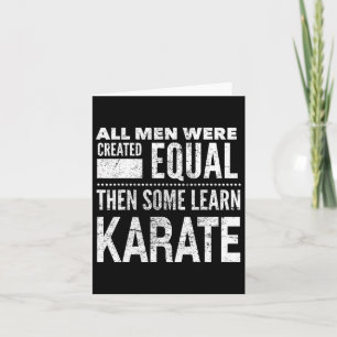 Tarjeta Karate Men Artes Marciales Sensei Divertida Declar