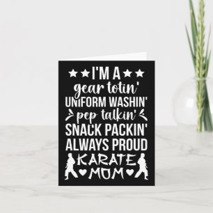 Tarjeta Karate Mom Definition Karate Mother Karate Mama