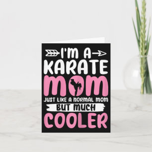 Tarjeta Karate Mom Funny Karate Artes Marciales Mamáes del