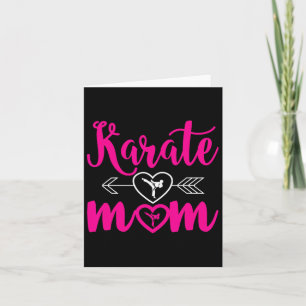Tarjeta Karate Mom - Mamá puede hacer karate