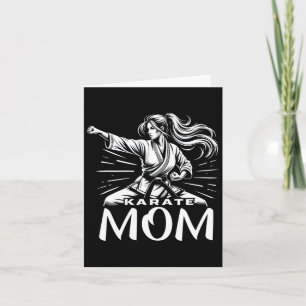Tarjeta Karate Mom Martial Arts Madre Familia Boning