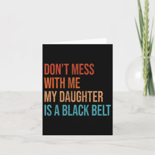 Tarjeta Karate Mom My Daughter Es Una Artes Marciales De C