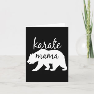 Tarjeta Karate Mom T Shirt Perfecto Regalo Para Mamá Mujer