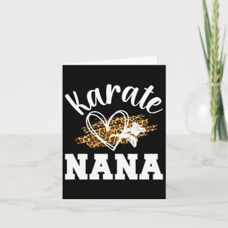 Tarjeta Karate Nana Leopard Karate Nana Grandma 1