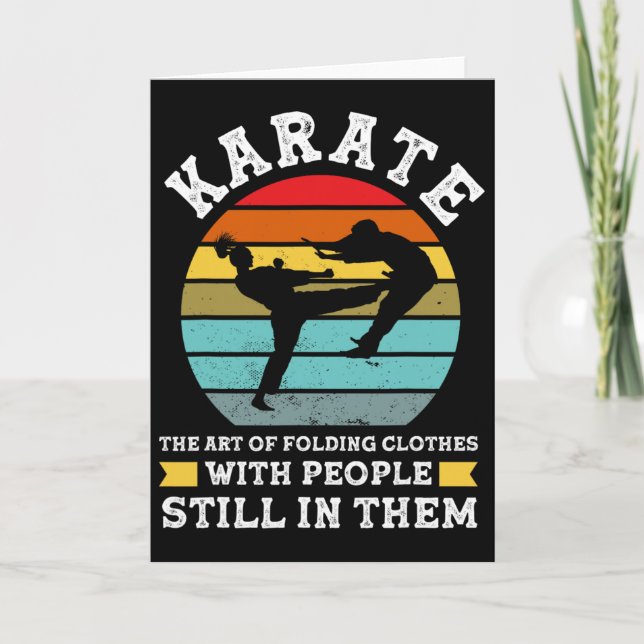 Tarjeta Karate The Art Of Folding Clothes Martial Arts  (Anverso)