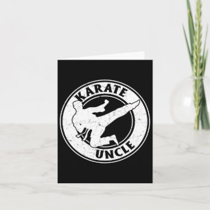 Tarjeta Karate Uncle Karate Fighting Uncle Karate