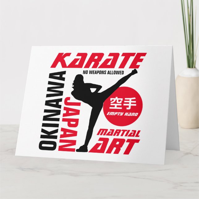 Tarjeta Karate Woman (Anverso)