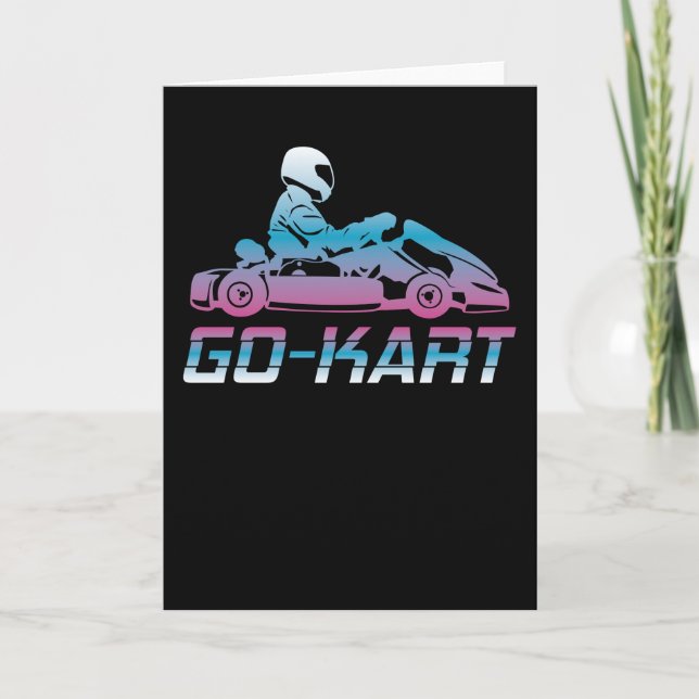 Tarjeta Kart Go-kart Karting Kart Carreras Chofer Regalo R (Anverso)