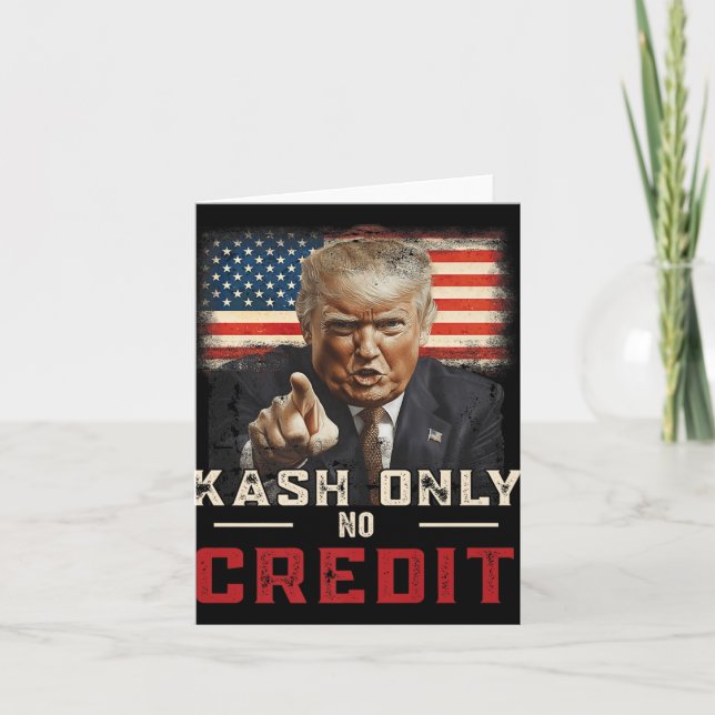 Tarjeta Kash Only No Credit Donald Trump Premium (Anverso)