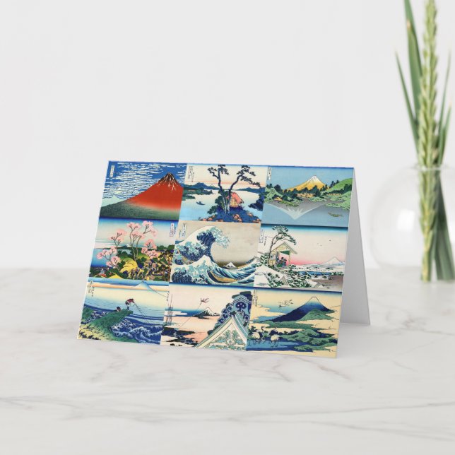 Tarjeta Katsushika Hokusai - 36 vistas de la selección de  (Anverso)