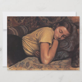 Tarjeta Katya durmiendo (por Serebriakova)