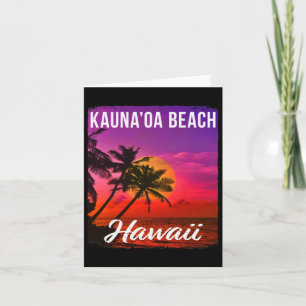Tarjeta Kauna’oa Mauna Kea Beach Hawaii Islas Hawái T