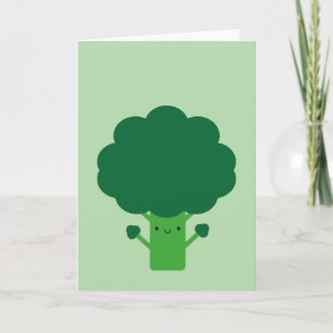 Tarjeta Kawaii Broccoli