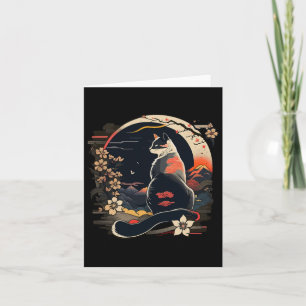Tarjeta Kawaii Cat Anime Retro Japonés Hombres Mujeres Niñ