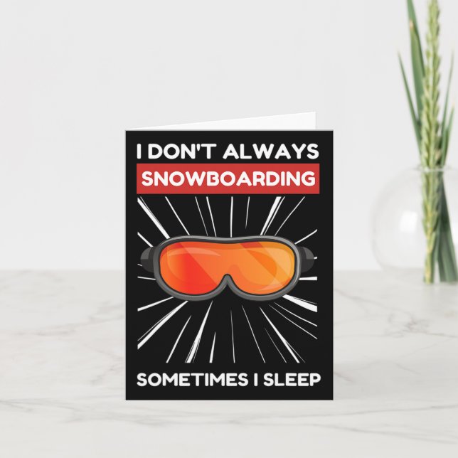 Tarjeta Kawaii Cute Snowboard Otaku Anime Kawaii Japane (Anverso)