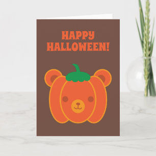 Tarjeta Kawaii Halloween Bear