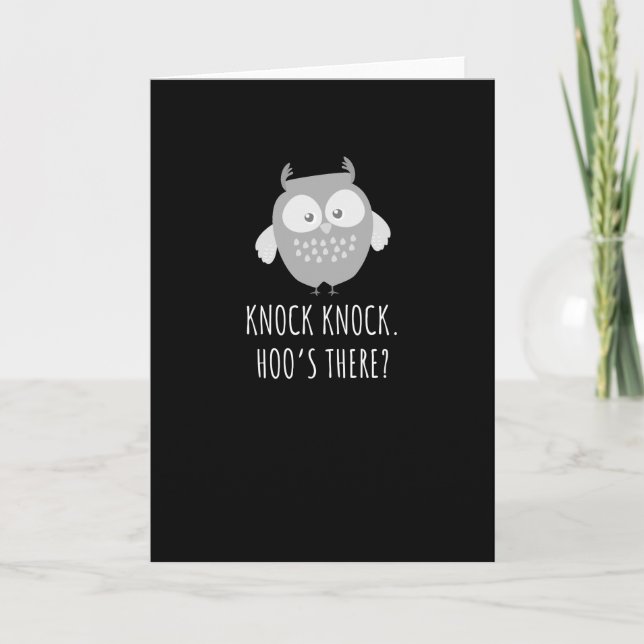 Tarjeta Kawaii Halloween Owl (Anverso)