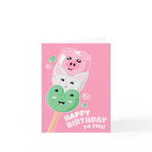 Kawaii Hanami Dango Feliz cumpleaños